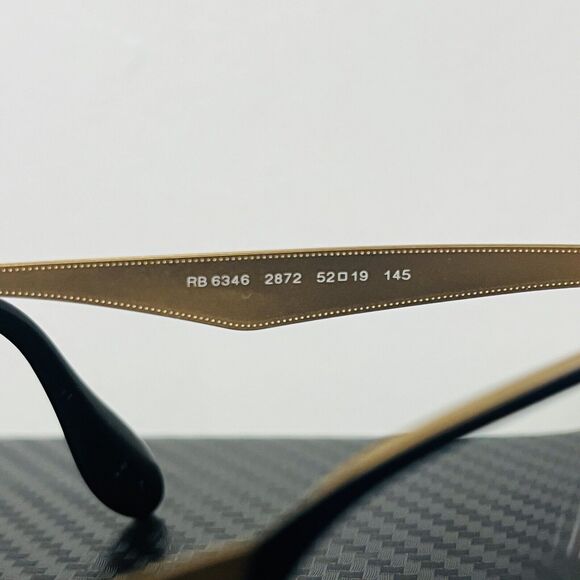 Ray Ban RX 6346-2872 Gold with Royal Blue Eyeglasses Frames Only Discontinued - Picture 7 of 13